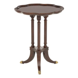 American Empire Style Mahogany Tripod Table For Sale