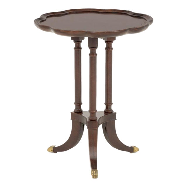 American Empire Style Mahogany Tripod Table For Sale