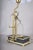 Brass Balance Scale Table Lamp with Drawer Base and Pleated Shade, 1950s For Sale - Image 11 of 14