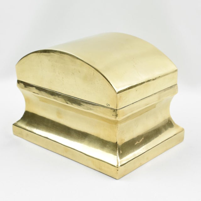 Modernist Brass Urn, Box or Tea Caddy, circa 1960 For Sale - Image 9 of 9