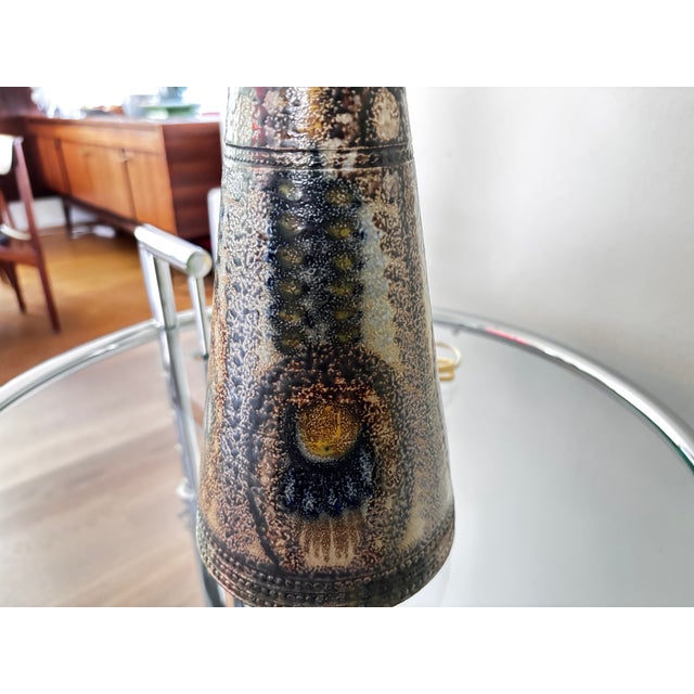 Large Stoneware Lamp by Jean Claude Courjault for Kéraluc, France, 1970s For Sale - Image 4 of 8