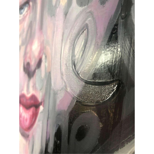 Early 21st Century Christina Major, Oil Painting Titled : Bacall (2019) For Sale - Image 5 of 7