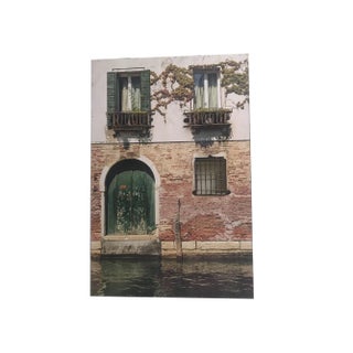 Wall Art with Metal Balconies and Bars on Walnut Board For Sale