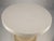Plastic Set 3 Spun Fiberglass Molded Stone Textured 21" Round Top End Side Table Woodard For Sale - Image 7 of 16