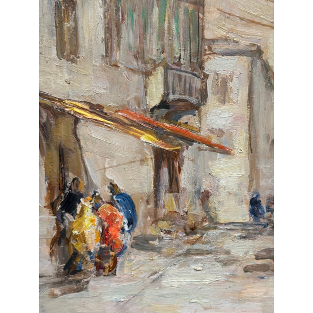 Knut Norman, Harbour Motif, 1950s, Oil on Panel, Framed For Sale - Image 7 of 15