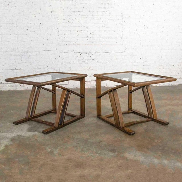 Vintage StavOak End Side Tables From Jack Daniels’ Barrel Staves by Jobie G. Redmond 1981 - A Pair For Sale - Image 13 of 13