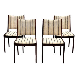 4 Danish Johannes Andersen Rosewood Dining Chairs by Uldum Mobelfabrik For Sale