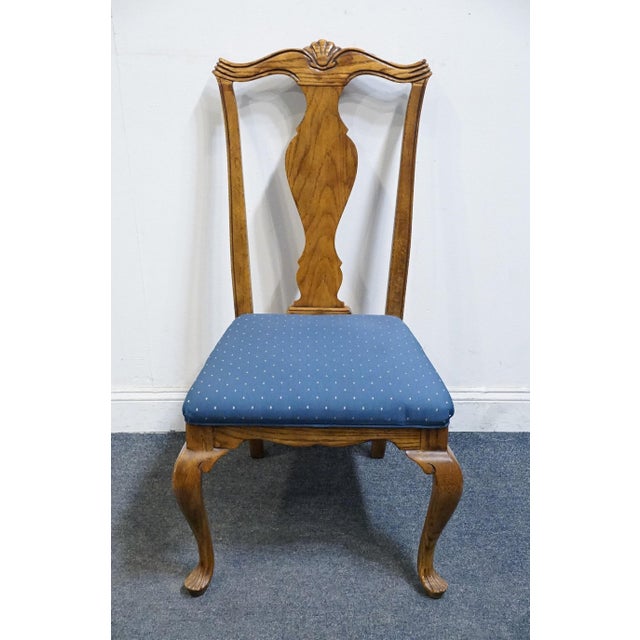 American Drexel Heritage Solid Walnut Early American Traditional Dining Side Chair 186-811 For Sale - Image 3 of 11