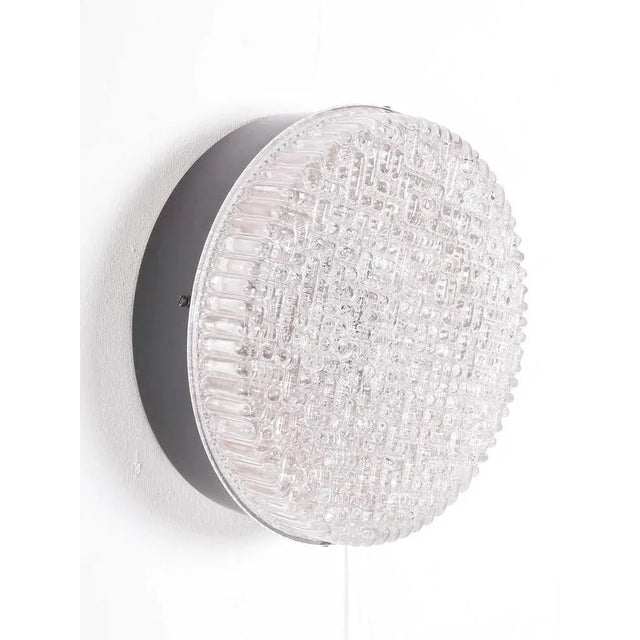 Clear Glass Ceiling or Wall Lamp from Staff Leuchten, 1960s For Sale - Image 11 of 11