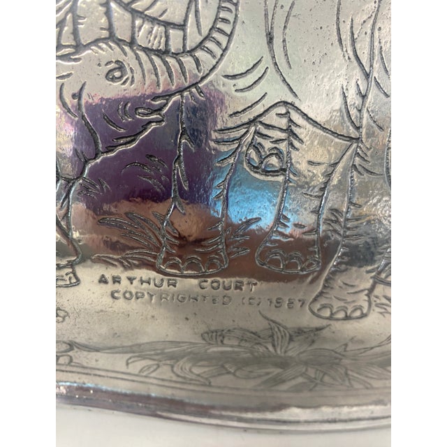 1980s Large Elephant Tray by Arthur Court For Sale - Image 11 of 11