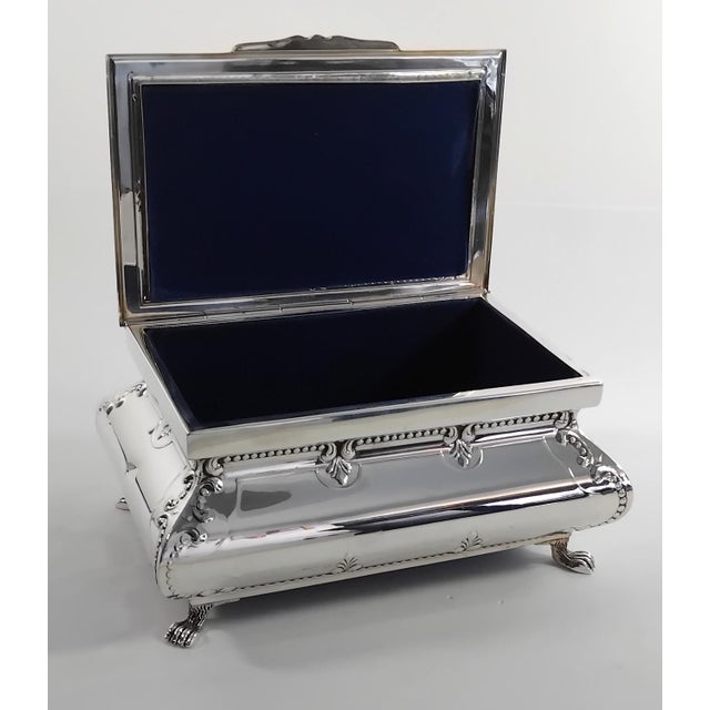 Spanish Revival Sterling Silver Jewelry Box, 1990s. For Sale - Image 3 of 6