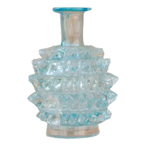 Blue Ercole Barovier Rostrato Murano Glass Vase for Barovier & Toso, 1940s