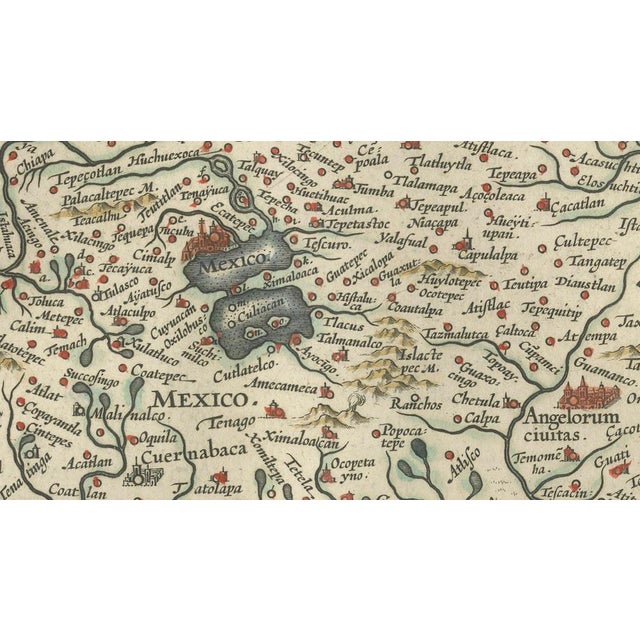 Antique Mexico Map from Blaeu, 1642 For Sale - Image 4 of 11
