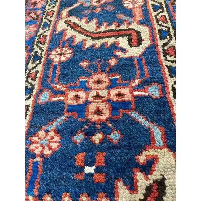 1910s Antique Persian Heriz Area Rug 8’1″ X 11’3″ For Sale - Image 9 of 13