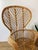 Vintage 1960s Rattan Italian Modern Peacock Chair Gio Ponti Style For Sale - Image 9 of 12