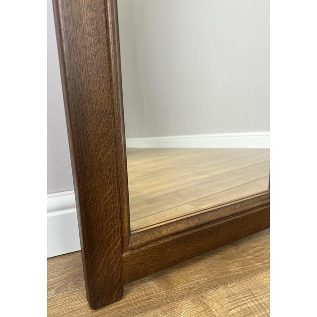 Vintage French Oak Wall Mirror For Sale - Image 3 of 9