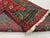 Red and Turquoise Turkmen Tribal Wool Runner Rug, 2'9" X 15'9" For Sale - Image 11 of 13