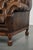 Vintage English Cowhide Chesterfield Wing Armchair For Sale - Image 11 of 13