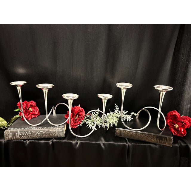 Vintage Gorham Sterling Silver Fountain Candle Holders - 3 Piece Set |  Chairish