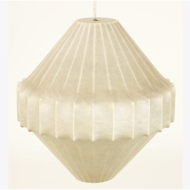 Vintage Cocoon Pendant Lamp, 1960s For Sale - Image 3 of 4
