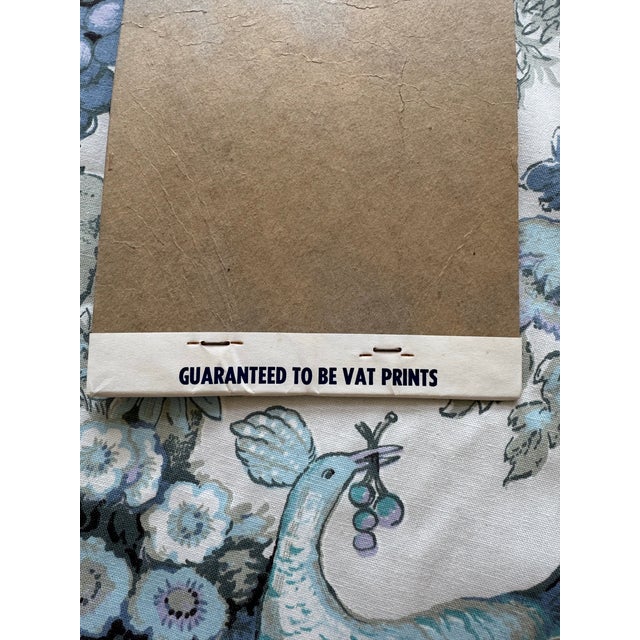 White Vintage Cyrus Clark Orientale Chinoiserie Bird & Floral Fabric – 10.3 Yards For Sale - Image 8 of 8