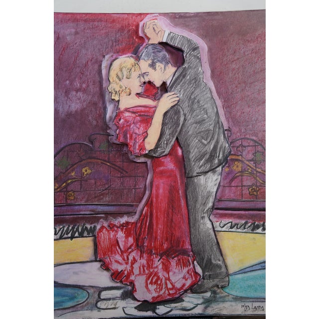 1990s Vintage Larry Rivers Fred Astaire & Ginger Rogers 3d Dancers Pop Art Lithograph 34" For Sale - Image 5 of 13