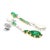 Contemporary 10 Carat Natural Emerald and Diamond Mirrored Drop Earrings in 18k Gold For Sale - Image 3 of 8