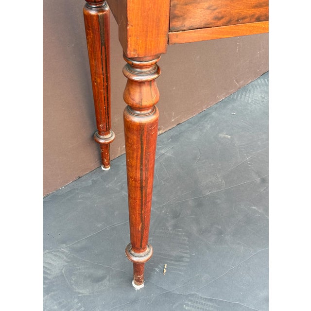 English Writing Table or Desk of Mahogany From the Georgian Era For Sale - Image 9 of 11