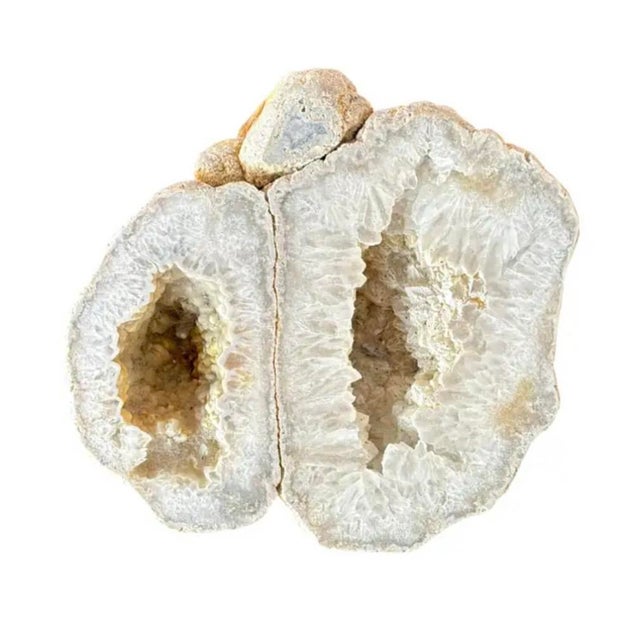 15th Century & Earlier Large Natural Split Pair Crystal Quartz Geode. #2 For Sale - Image 5 of 12