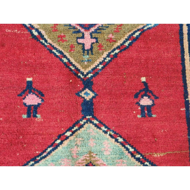 1920s Antique Hand-Knotted Caucasian Runner Rug For Sale - Image 4 of 13