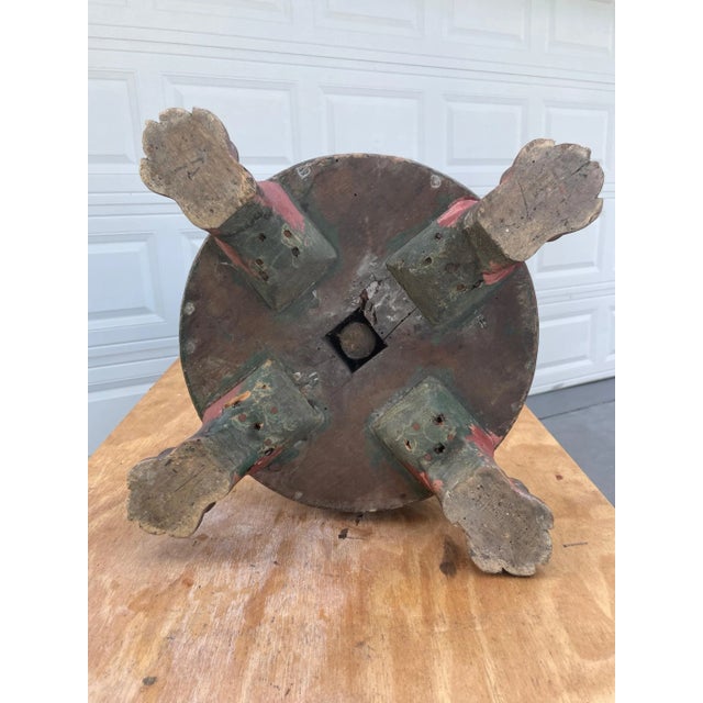 Large Six Sided Venetian Carved Gilded Baroque Hall Lantern, 17th Century For Sale - Image 11 of 13