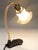20th Century Art Nouveau Glass and Metal Bedside Lamp, Austria, 1890s For Sale - Image 6 of 10