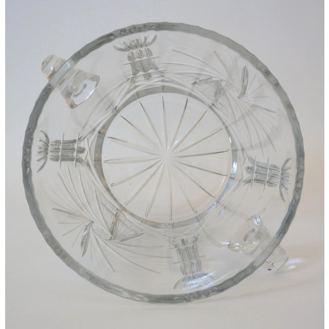 Transparent Ice Bucket Lead Crystal Pressed Design 1970s For Sale - Image 8 of 13
