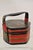 Vintage Chinese Black & Red Lacquer Floral Painted Lidded Wooden Tea Caddy Box For Sale - Image 11 of 11
