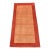 Gabbeh Rug 2’3” X 4’6” Rust Wool Contemporary Hand-Knotted Carpet For Sale
