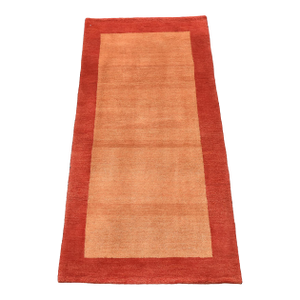 Gabbeh Rug 2’3” X 4’6” Rust Wool Contemporary Hand-Knotted Carpet