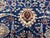 Navy Blue Bijar Persian Style Floral Wool Rug, 8' X 11' For Sale - Image 9 of 14