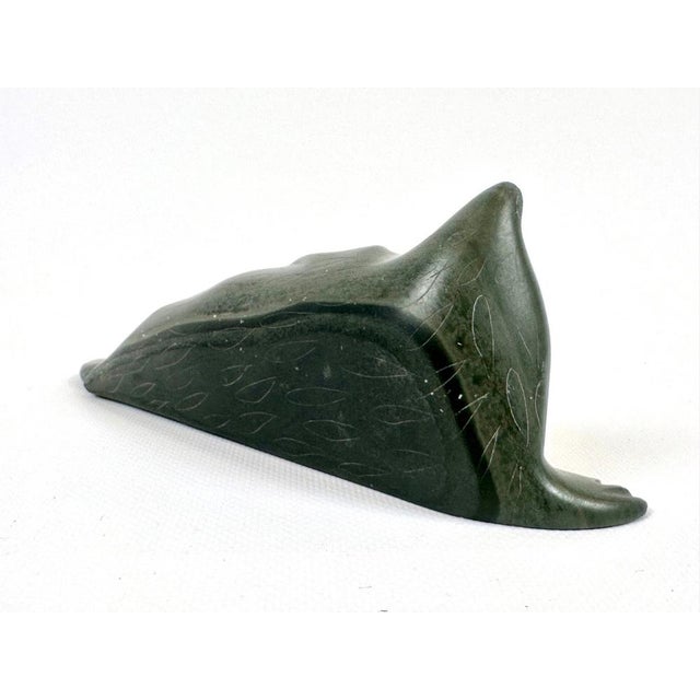Inuit Art Seal Sculpture by Sarah Meeko Nastapoka, 1950s For Sale - Image 4 of 12