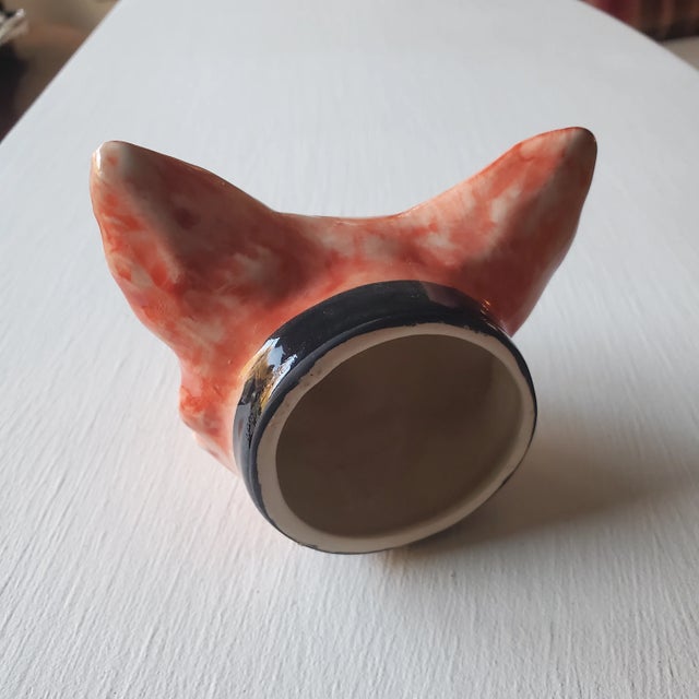 Mid 19th Century Early Fox Head Stirrup Cup For Sale - Image 9 of 10