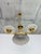 Art Deco Czech Polished Brass Chandelier, 1930s For Sale - Image 3 of 13