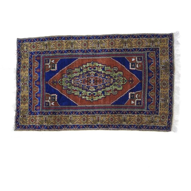 Wool on wool pile genuine hand made Turkish rug-