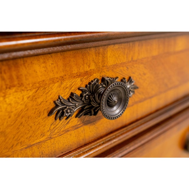 French Louis XVI Style Walnut Finish Sideboard For Sale - Image 12 of 18