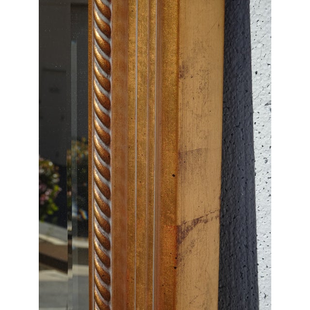 Vintage 69" Tall Classic Gold Frame Wall Mantle Mirror For Sale - Image 10 of 12