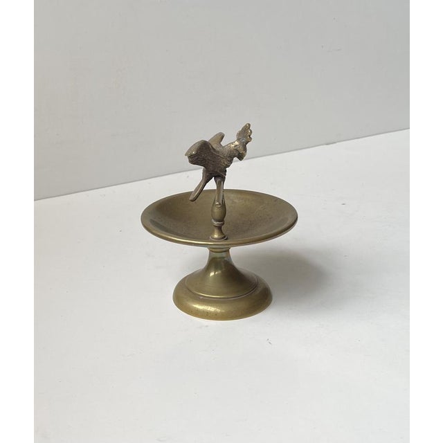 Art Deco Vienna Ring Tray with Bronze Cockatoo Parat, 1920 For Sale - Image 3 of 9