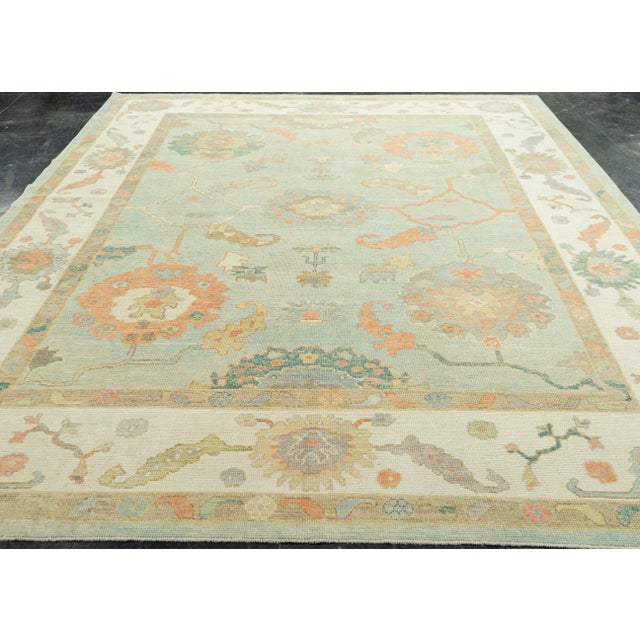 Turkish Oushak Rug 9'4" x 12'5" #22167 Explore a curated collection of hallway runners, wool rugs, and handmade...