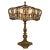 Large Gilt Bronze Neo Classical Bent Glass Lamp For Sale - Image 11 of 11