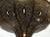 Metal Large Moroccan Moorish Pierced-Brass Chandelier With Glass Insets, Circa 1960 For Sale - Image 7 of 13
