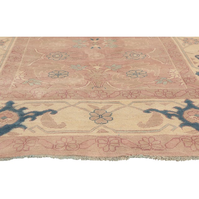 Vintage Turkish Oushak Rug, 05'09 X 07'10 For Sale - Image 4 of 10