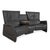 Modern Grey Leather Trapez Three-Seater Sofa with Electric Function from Himolla For Sale - Image 3 of 18