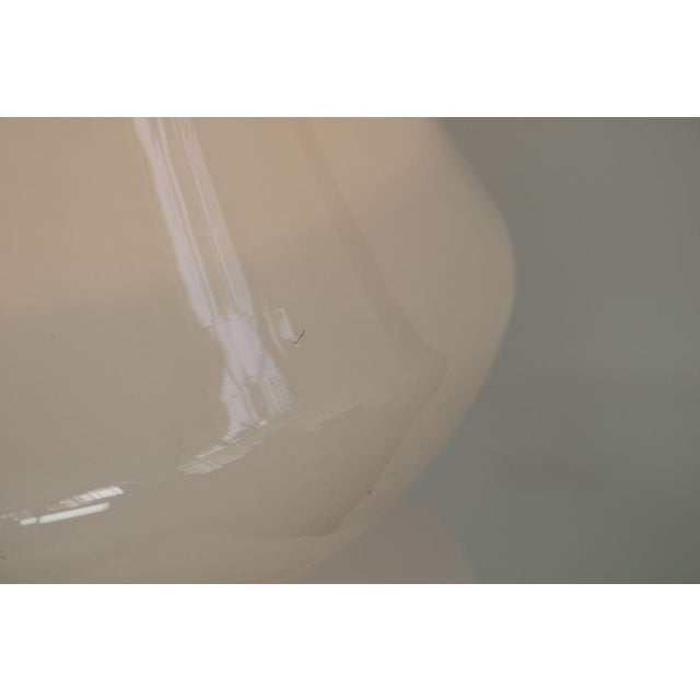 Large Mushroom Table Lamp in White Murano Glass from De Majo, 1960s For Sale - Image 9 of 16